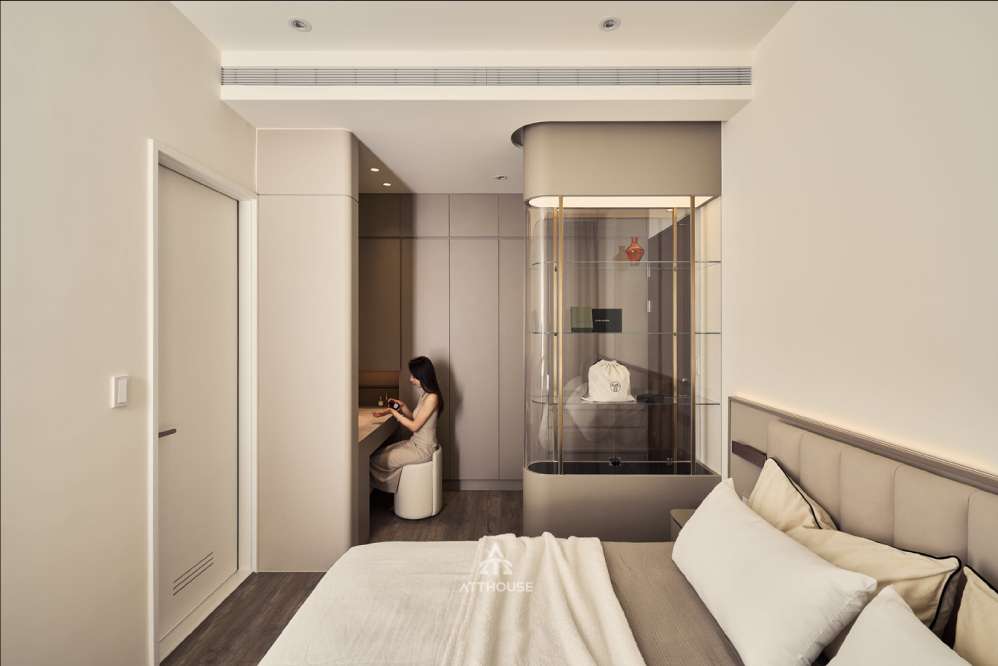 Thiết kế phòng ngủ master nhà phố Lê Chân – sang trọng, hiện đại