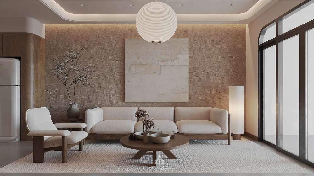 Thiết Kế Nhà Phố An Đồng phong cách Hiện đại Japandi – Khi Mỗi Khoảng Không Đều Mang Đến Sự Bình Yên