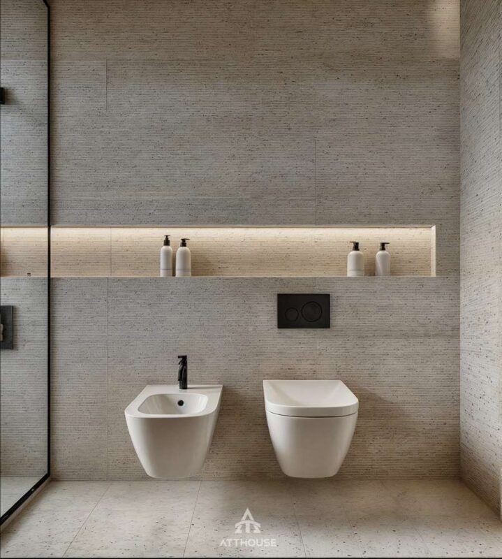 Thiết kế nội thất phòng tắm phong cách hiện đại  sang trọng tại căn hộ The Minato Residence