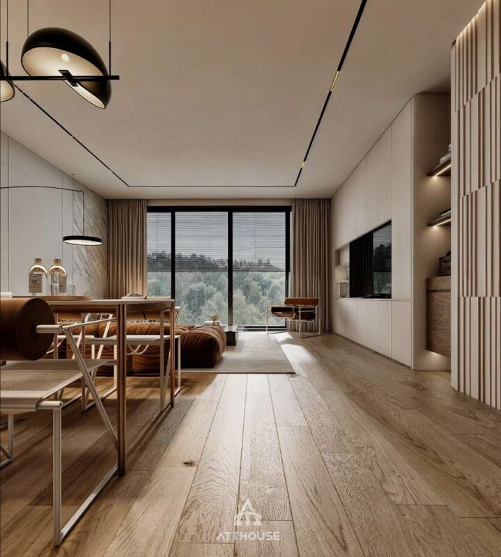 Thiết kế nội thất phòng bếp phong cách hiện đại  tại căn hộ The Minato Residence