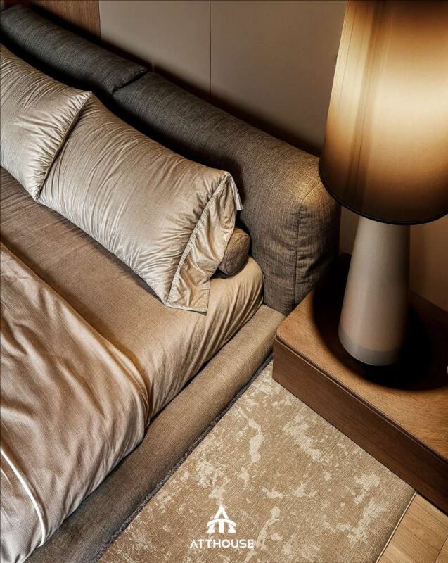 Thiết kế nội thất phòng ngủ master sang trọng  tại căn hộ The Minato Residence