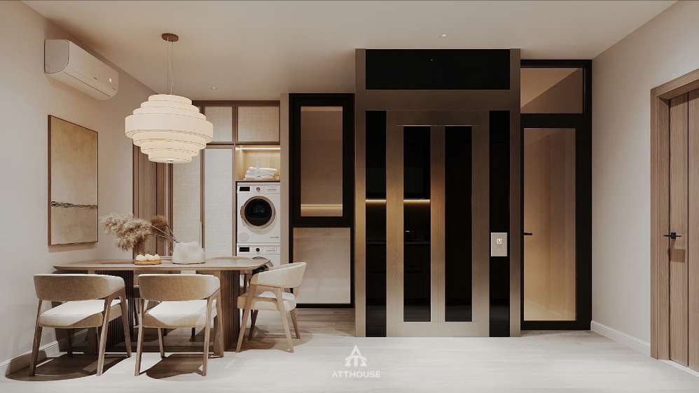 Phòng bếp sang trọng tại thiết kế biệt thự Vinhomes Vũ Yên Villa