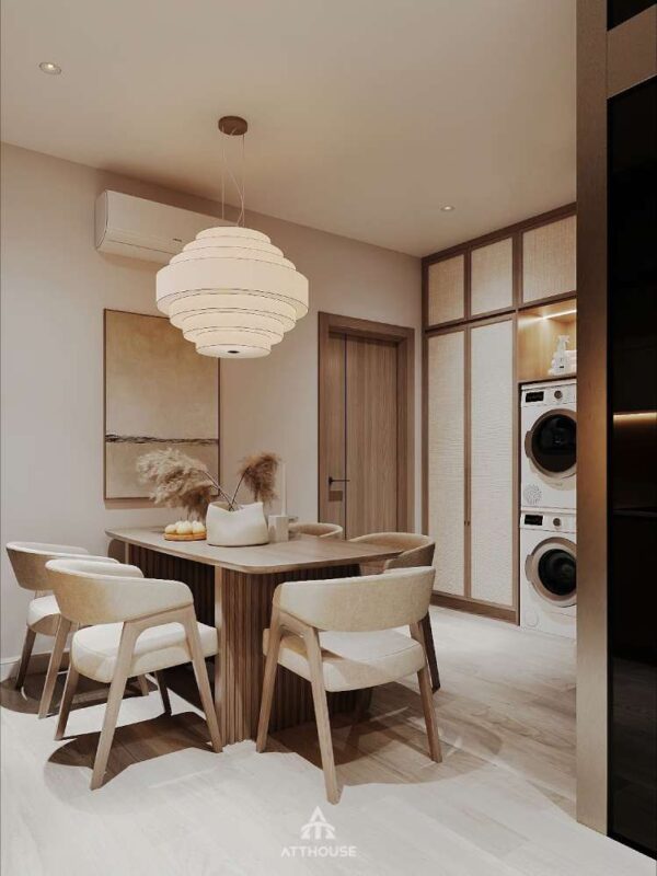 Phòng bếp tinh tế tại thiết kế biệt thự Vinhomes Vũ Yên Villa