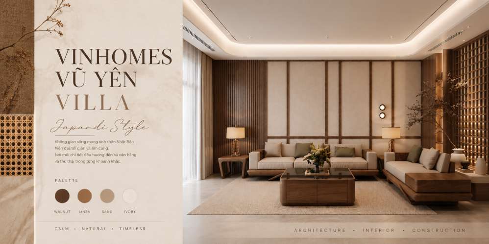 Thiết kế biệt thự Vinhomes Vũ Yên Villa - Nơi vẻ đẹp của sự tối giản trở thành phong cách sống