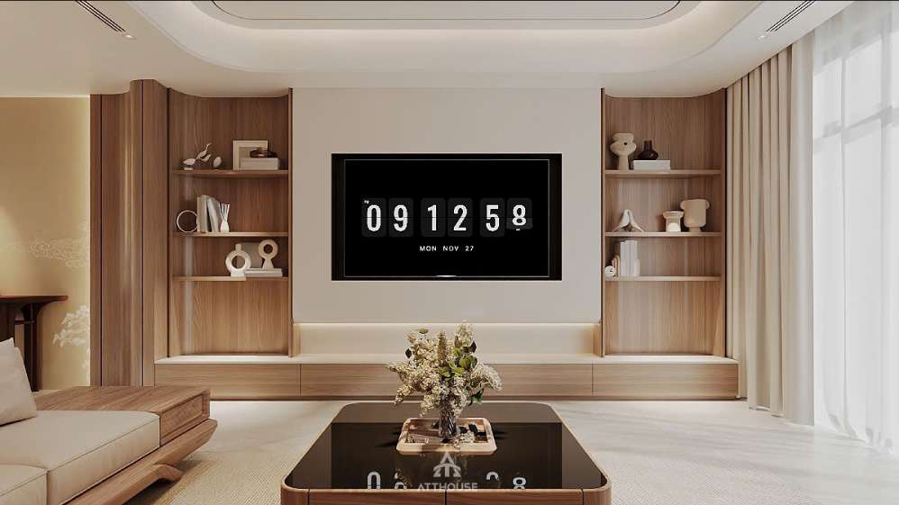 Thiết kế phòng khách biệt thự Vinhomes Vũ Yên Villa - Nơi vẻ đẹp của sự tối giản trở thành phong cách sống