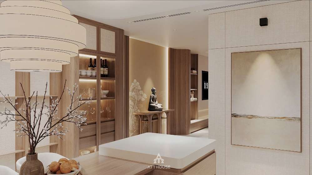 Phòng khách tinh tế tại thiết kế biệt thự Vinhomes Vũ Yên Villa