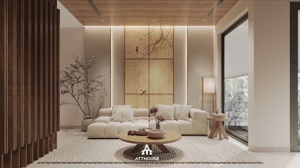 Thiết kế nội thất biệt thự Vinhomes Royal Island - Hơi Thở Japandi Trong Không Gian Sống Đương Đại