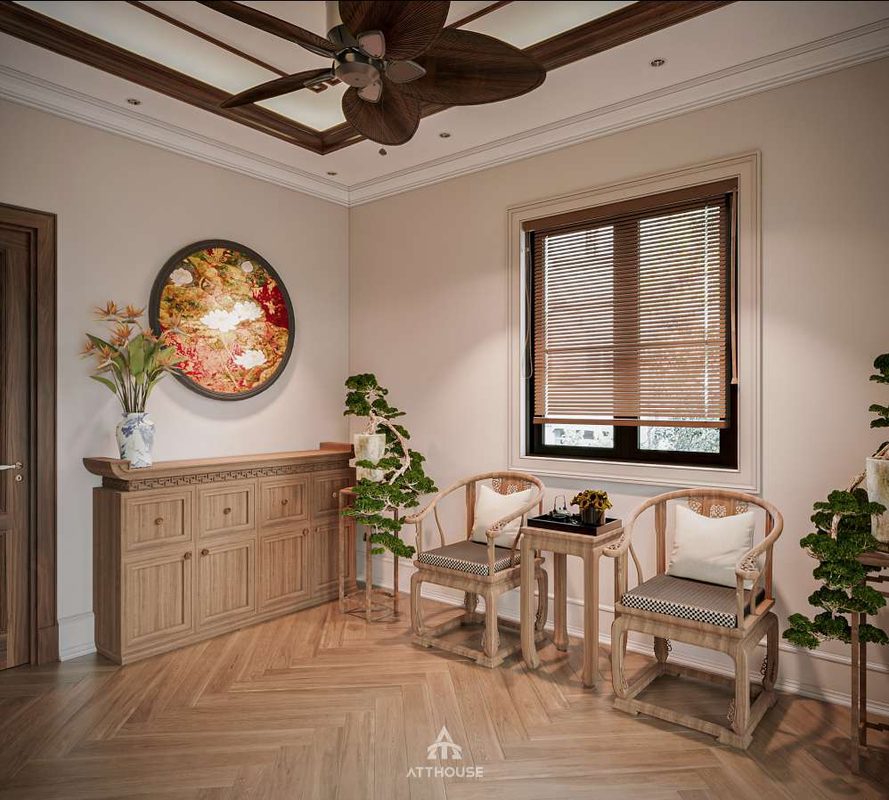 Thiết kế không gian thờ phong cách Neo Classic Contemporary tại biệt thự Vinhomes Royal Island Vũ Yên