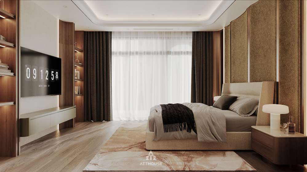 Thiết kế phòng ngủ master nhà phố phong cách Contemporary Organic Luxury - Một chuẩn sống để trở về, để kết nối các thế hệ và để phản ánh gu thẩm mỹ