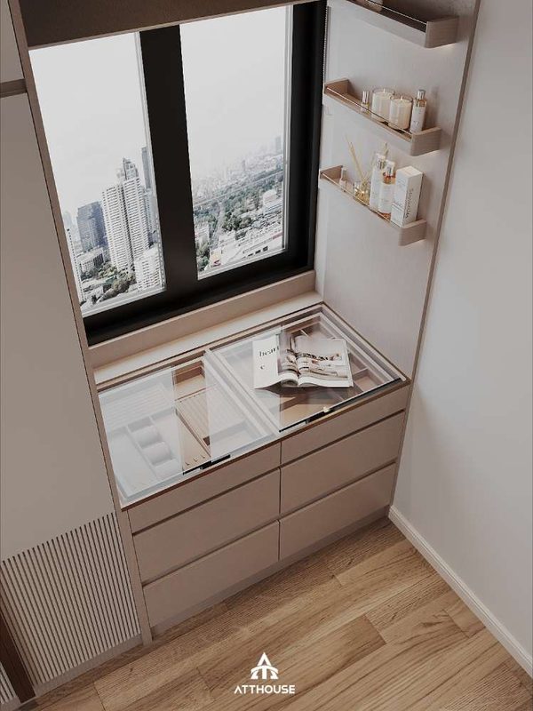 Dấu ấn Contemporary Luxury trong phòng ngủ con gái tại thiết kế biệt thự Vinhomes Royal Island.


