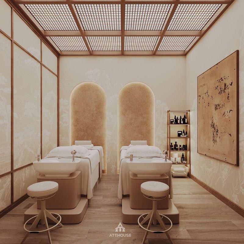 Thiết kế không gian spa tại thiết kế biệt thự Vinhomes Royal Island