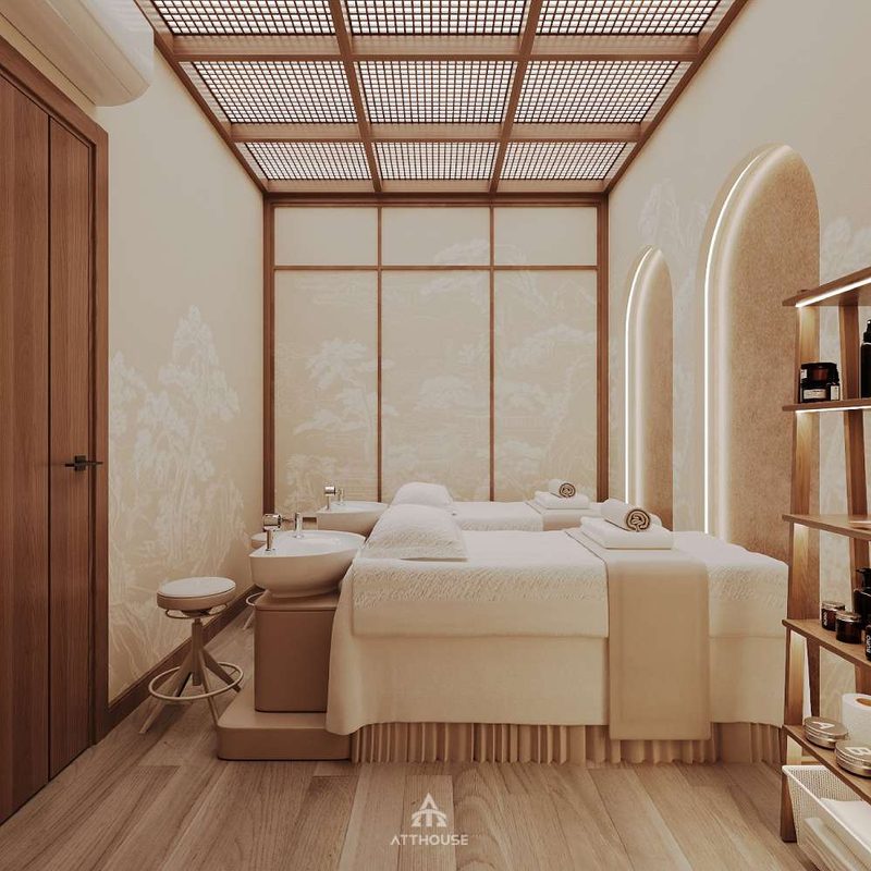Thiết kế nội thất không gian spa tại thiết kế biệt thự Vinhomes Royal Island
