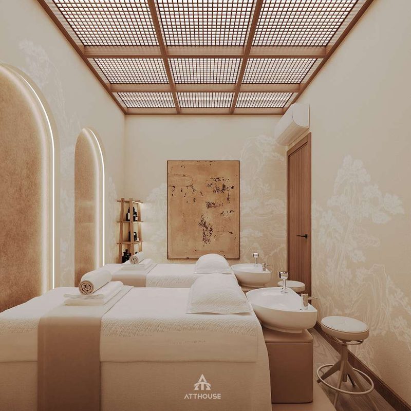 Thiết kế không gian spa sang trọng tại thiết kế biệt thự Vinhomes Royal Island