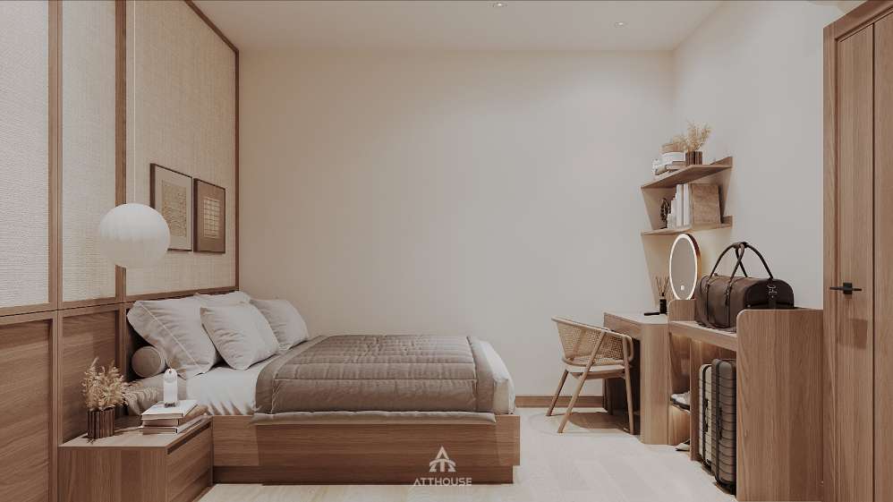 Không gian phòng ngủ 4  tinh tế tại thiết kế biệt thự Vinhomes Royal Island