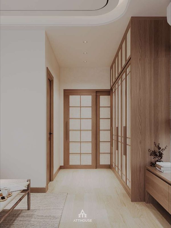 Không gian phòng ngủ tối ưu diện tích sử dụng tại thiết kế biệt thự Vinhomes Royal Island
