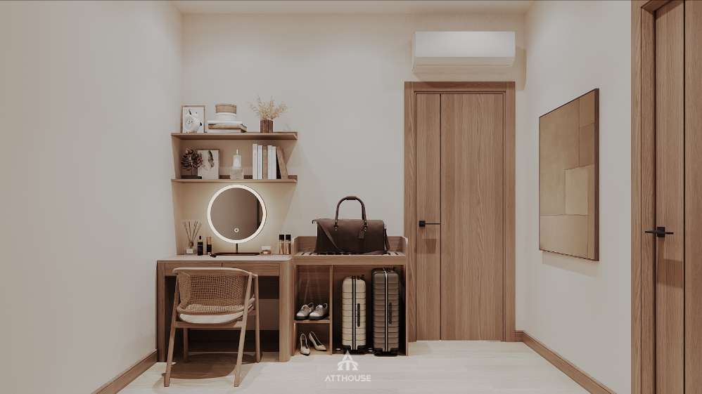Không gian phòng ngủ 4  tối ưu công năng sử dụng tại thiết kế biệt thự Vinhomes Royal Island